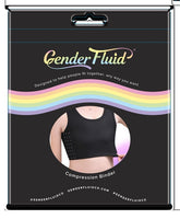 Gender Fluid Chest Compression Binder Black Large Size 32-36 Compression Binders